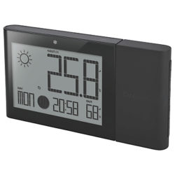 Oregon Scientific Alize Weather Station Advanced Clock, Black
